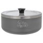 Gray Polar Camel 3 Quart Serving Bowl with Lid