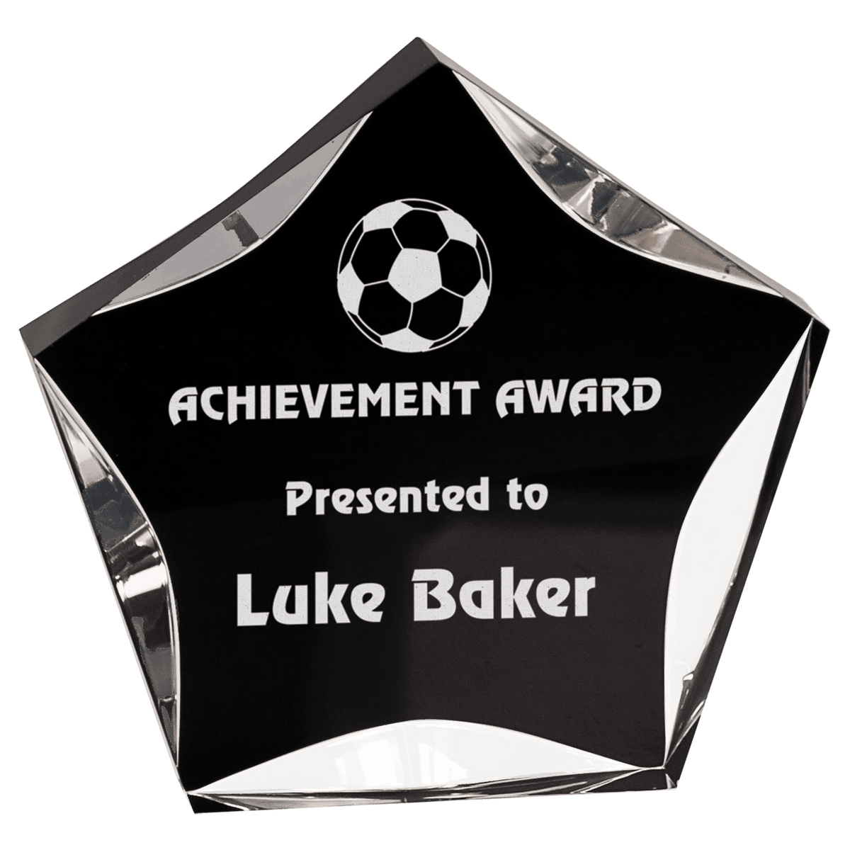 5" Black & Clear Luminary Premier Acrylic