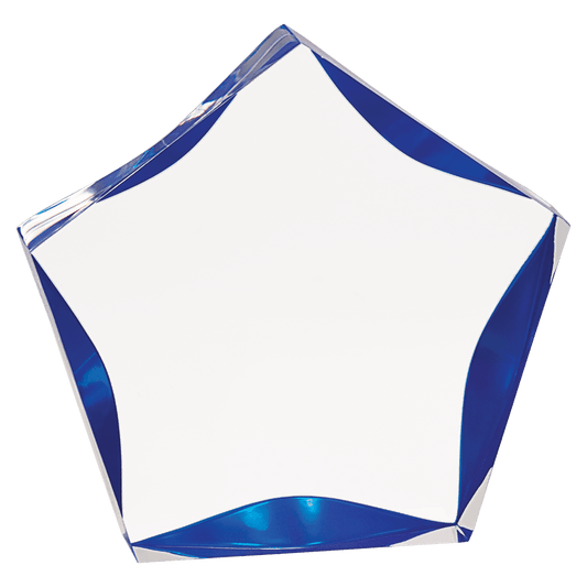 5" Clear & Blue Luminary Premier Acrylic