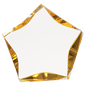 5" Clear & Gold Luminary Premier Acrylic