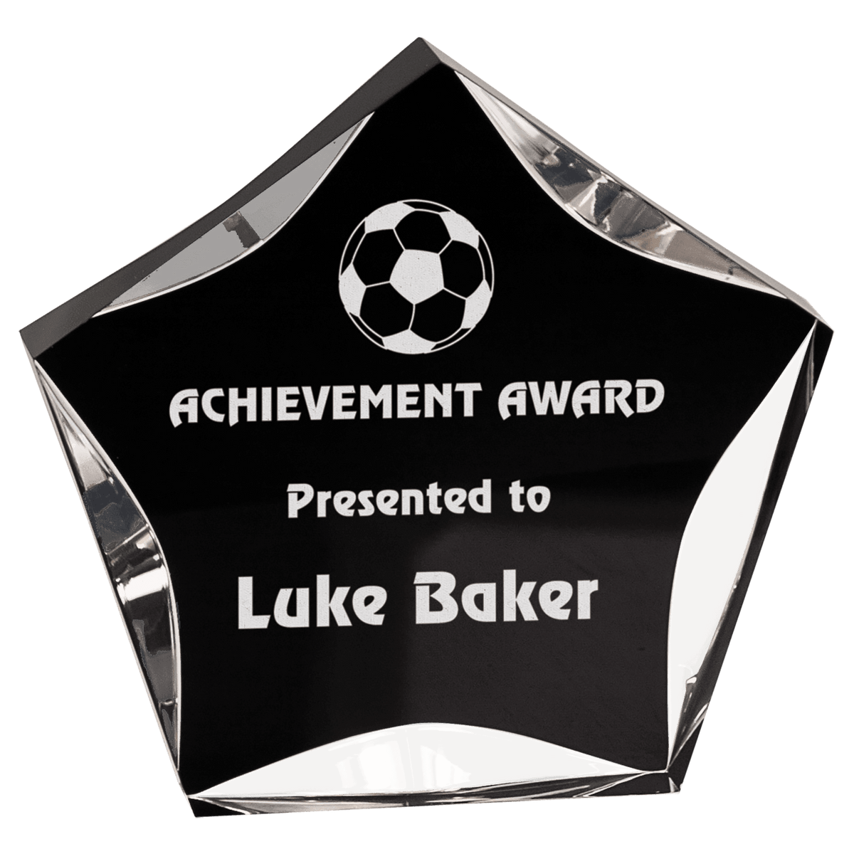 6"  Black & Clear Luminary Premier Acrylic