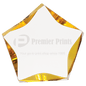 6" Clear & Gold Luminary Premier Acrylic