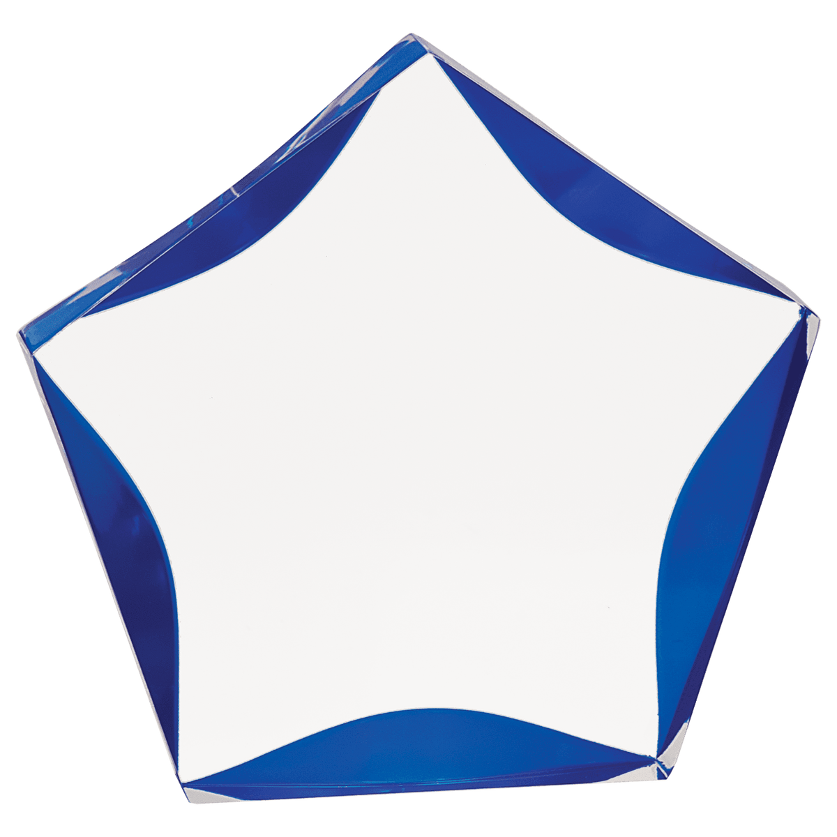 7" Clear & Blue Luminary Premier Acrylic