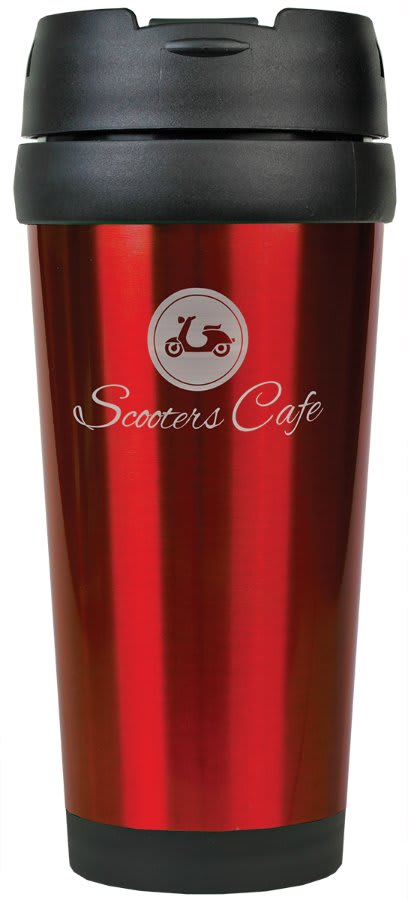 16 oz. Gloss Red Travel Mug