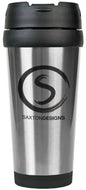 16 oz. Gloss Silver Travel Mug