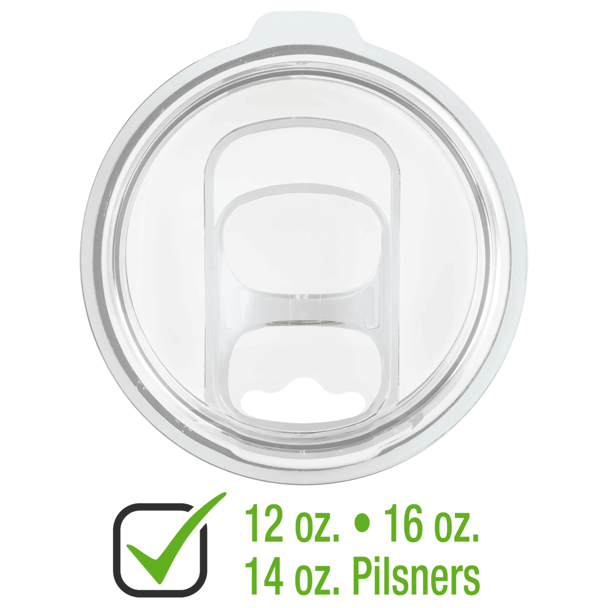 Slider Lid for 12 and 16 oz. Polar Camel Stemless Tumblers