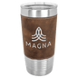 Rustic/Silver 20 oz. Polar Camel Leatherette Grip Tumbler
