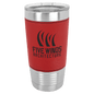 Red 20 oz. Polar Camel Leatherette Grip Tumbler