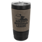 Black with Gray Leatherette Wrapped 20 oz. Polar Camel with Slider Lid