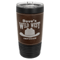 Black with Rustic Leatherette Wrapped 20 oz. Polar Camel with Slider Lid