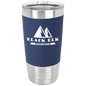 Navy Blue/White 20 oz. Polar Camel Tumbler with Laserable Silicone Grip