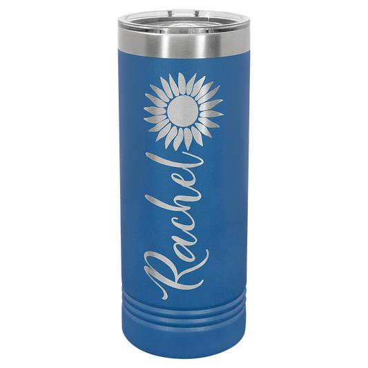 Royal Blue 22 oz. Polar Camel Skinny Tumbler with Slider Lid