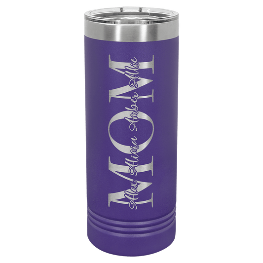 Purple 22 oz. Polar Camel Skinny Tumbler with Slider Lid