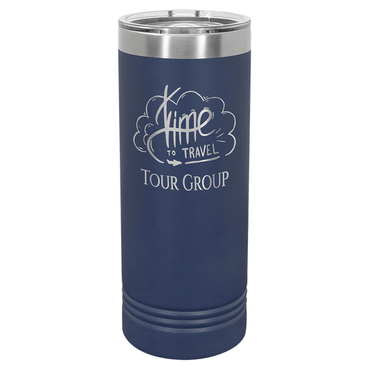 Navy Blue 22 oz. Polar Camel Skinny Tumbler with Slider Lid