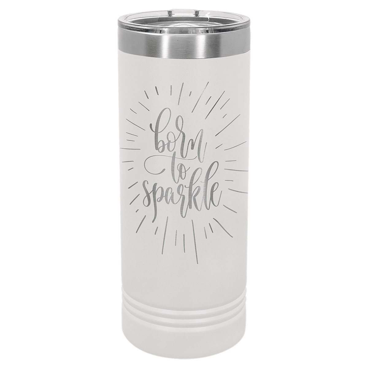 White 22 oz. Polar Camel Skinny Tumbler with Slider Lid