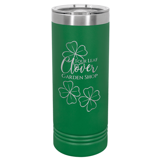 Green 22 oz. Polar Camel Skinny Tumbler with Slider Lid