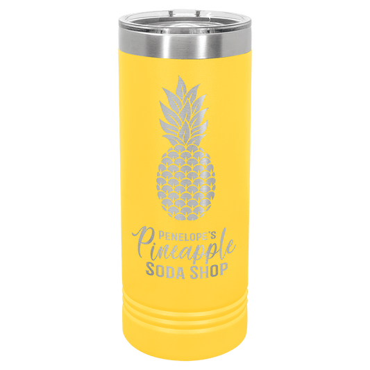 Yellow 22 oz. Polar Camel Skinny Tumbler with Slider Lid