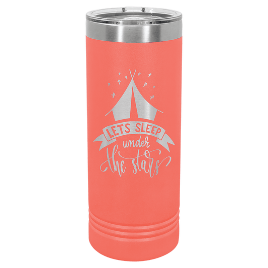 Coral 22 oz. Polar Camel Skinny Tumbler with Slider Lid