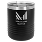 Black 10 oz. Polar Camel Ringneck Tumbler with Clear Lid