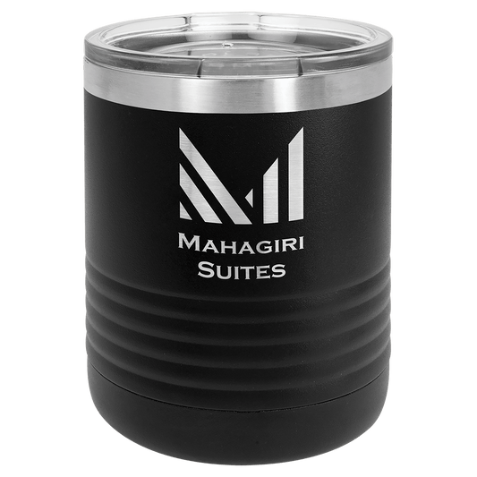 Black 10 oz. Polar Camel Tumbler with Clear Lid