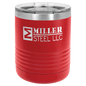 Red 10 oz. Polar Camel Tumbler with Clear Lid