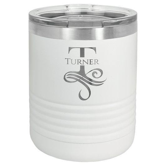 White 10 oz. Polar Camel Tumbler with Clear Lid