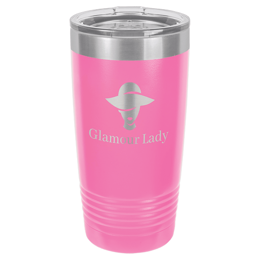 Pink 20 oz. Polar Camel Ringneck Tumbler with Clear Lid