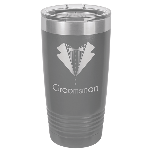 Dark Gray 20 oz. Polar Camel Ringneck Tumbler with Clear Lid