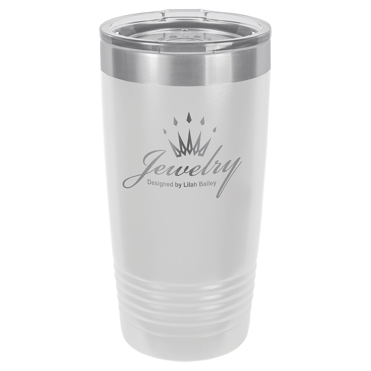 White 20 oz. Polar Camel Ringneck Tumbler with Lid