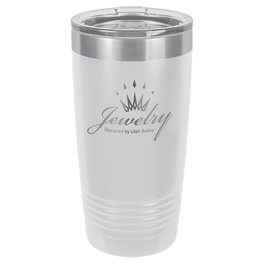 White 20 oz. Polar Camel Ringneck Tumbler with Lid