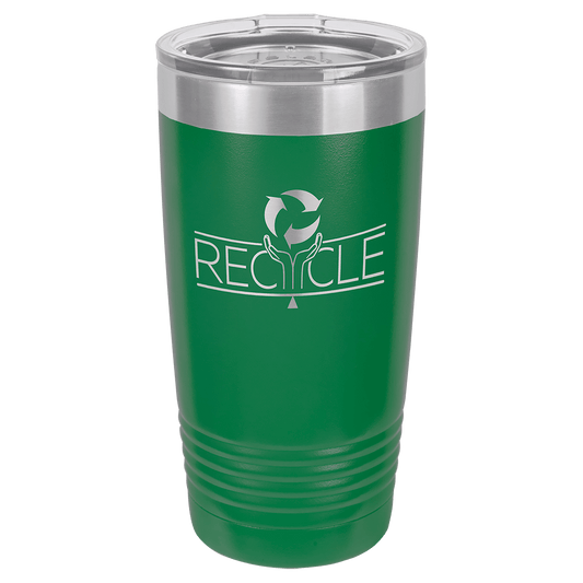Green 20 oz. Polar Camel Ringneck Tumbler with Clear Lid