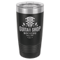 Black/Silver Ring 20 oz. Polar Camel Ringneck Tumbler with Clear Lid