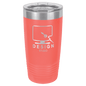 Coral 20 oz. Polar Camel Ringneck Tumbler with Clear Lid
