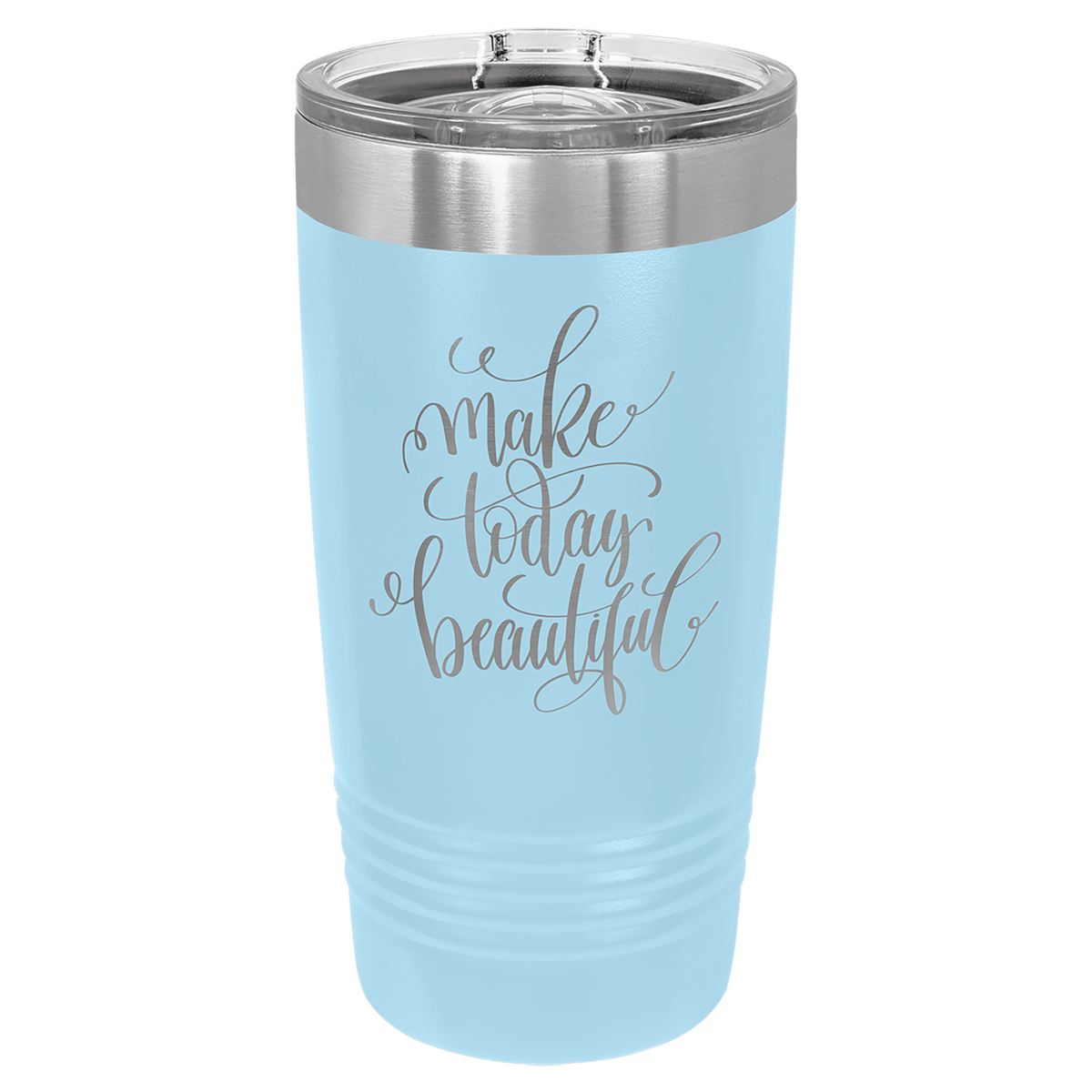 Light Blue 20 oz. Polar Camel Ringneck Tumbler with Slider Lid