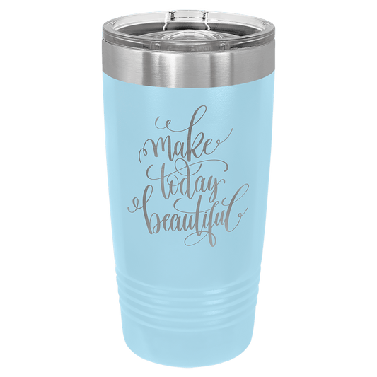 Light Blue 20 oz. Polar Camel Ringneck Tumbler with Slider Lid