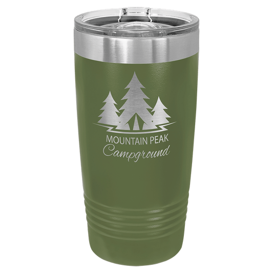 Olive Green 20 oz. Polar Camel Ringneck Tumbler with Slider Lid