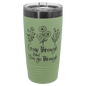 Polar Camel 20 oz. Summer Sage/Ghost Black ION-Plated Tumbler with Slider Lid