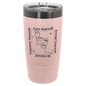 Polar Camel 20 oz. Blush/Ghost Black ION-Plated Ringneck Tumbler with Slider Lid