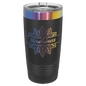 Polar Camel 20 oz. Black/Prism ION-Plated Ringneck Tumbler with Slider Lid