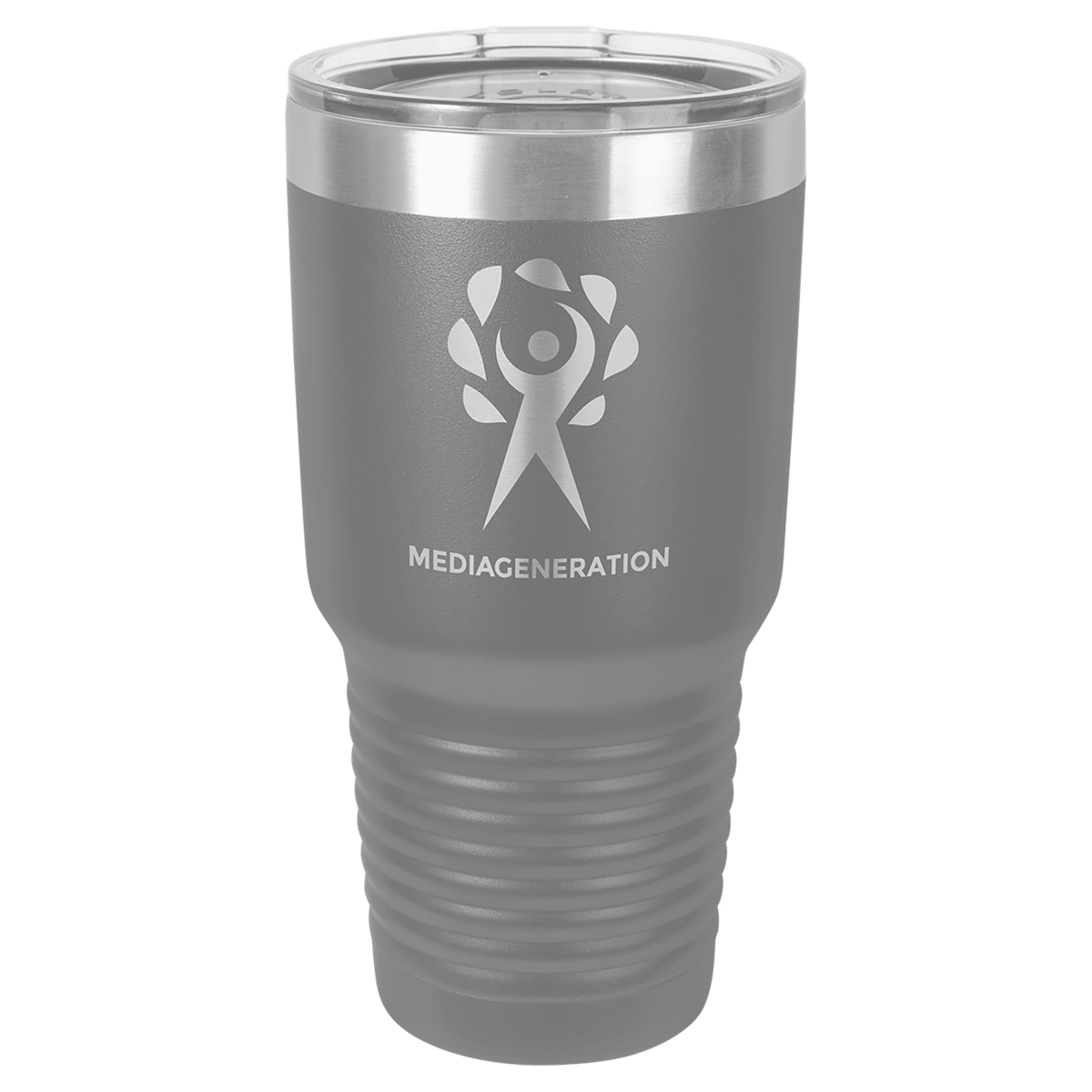 Dark Gray 30 oz. Polar Camel Ringneck Tumbler with Clear Lid