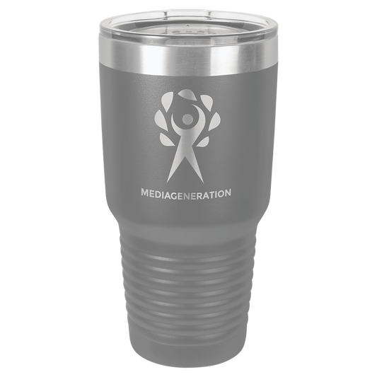 Dark Gray 30 oz. Polar Camel Ringneck Tumbler with Clear Lid