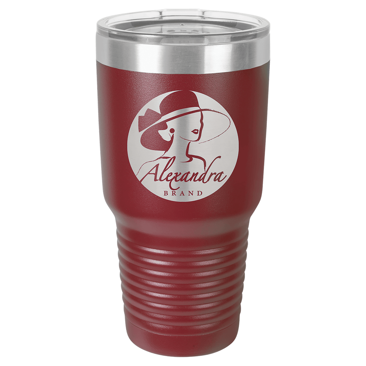 Maroon Polar Camel 30 oz. Ringneck Vacuum Insulated Tumbler with Lid