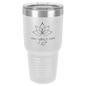 White Polar Camel 30 oz. Ringneck Vacuum Insulated Tumbler with Lid
