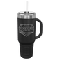 Black Polar Camel 40 oz. Travel Mug with Straw and Snap Lid