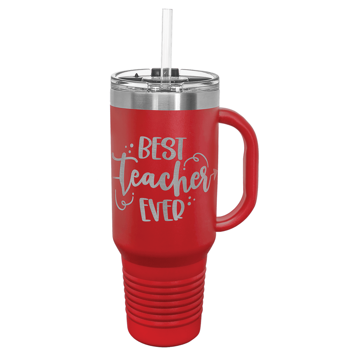 Polar Camel 40 oz. Travel Mug with Straw and Snap Lid