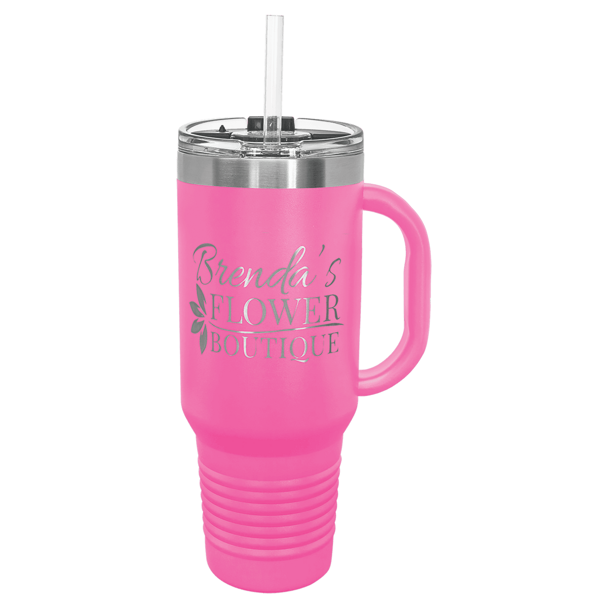 Pink Polar Camel 40 oz. Travel Mug with Straw and Snap Lid