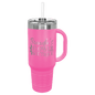 Pink Polar Camel 40 oz. Travel Mug with Straw and Snap Lid