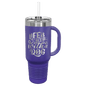 Purple Polar Camel 40 oz. Travel Mug with Straw and Snap Lid