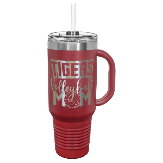 Maroon Polar Camel 40 oz. Travel Mug with Straw and Snap Lid