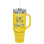 Yellow Polar Camel 40 oz. Travel Mug with Straw and Snap Lid